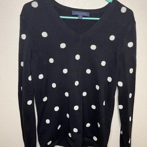 black polka dot Tommy Hilfiger sweater